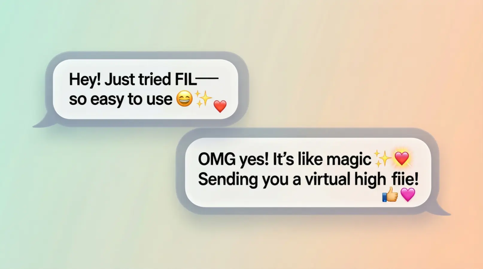 Examples of FIL in Conversation