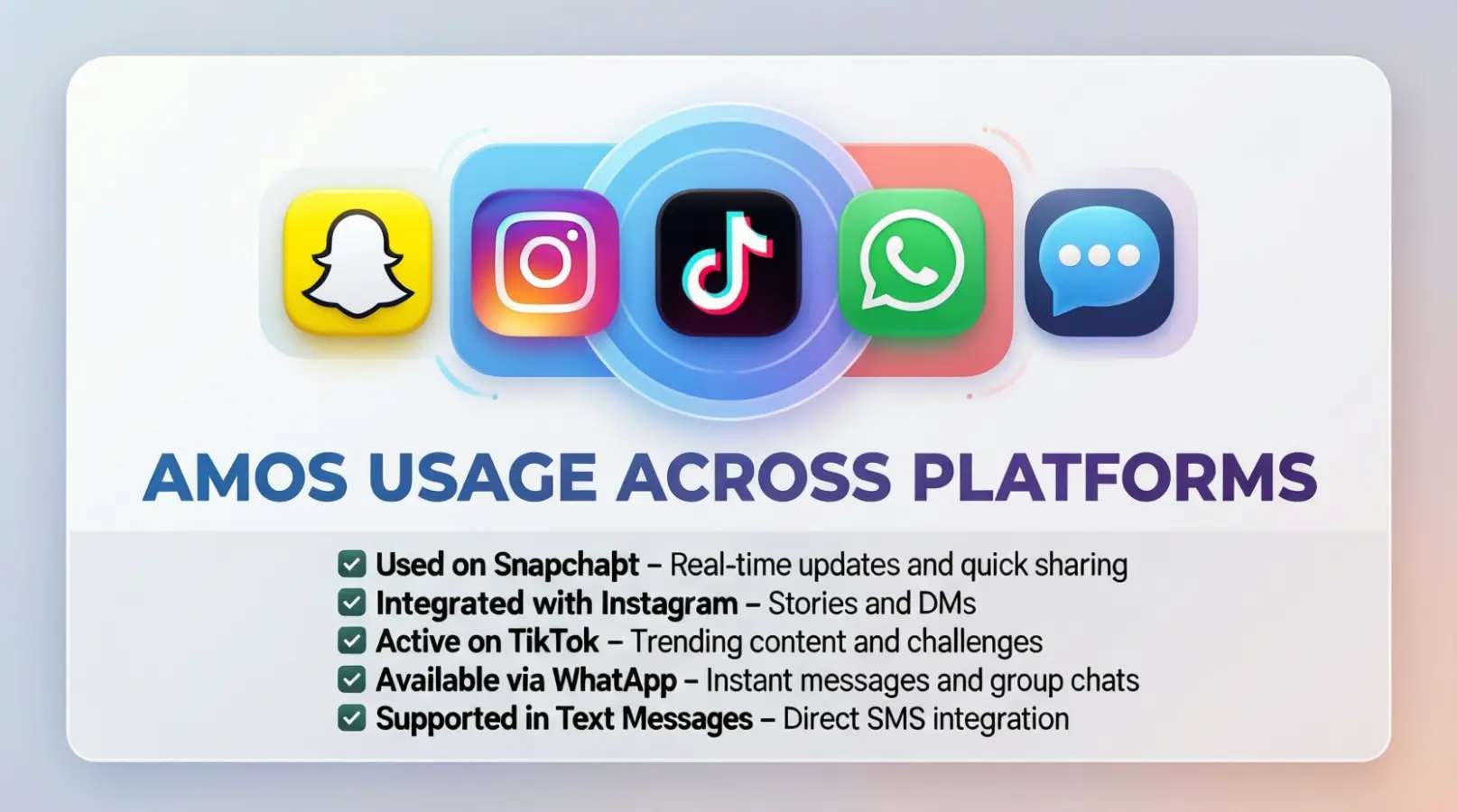 Where Is AMOS Commonly Used?