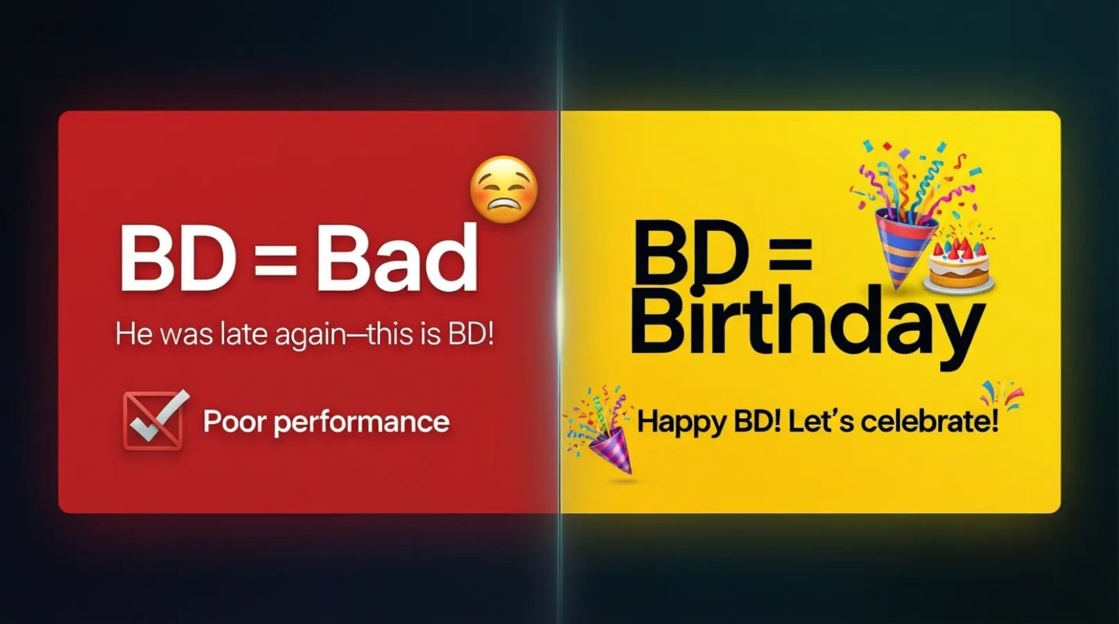 What Does BD Mean in Text?