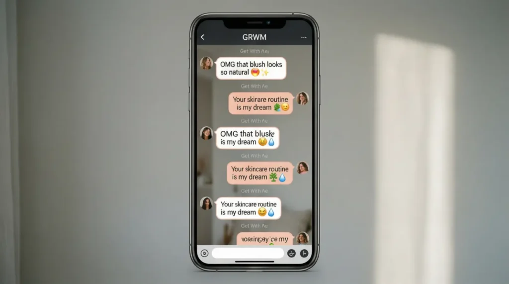 Examples of GRWM in Conversation