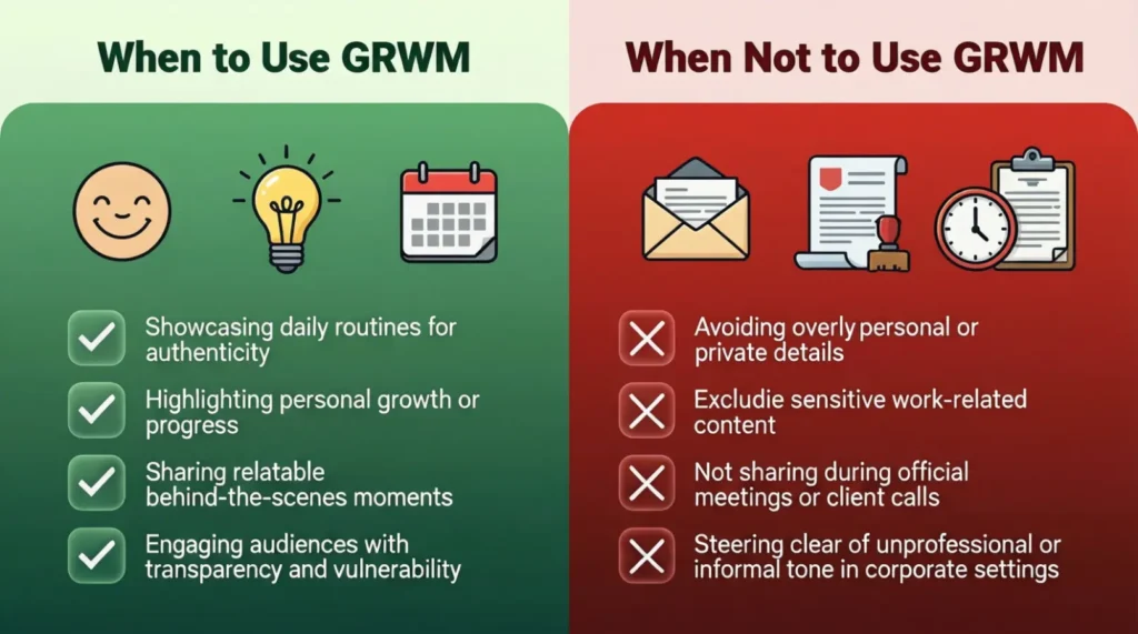 When to Use and When Not to Use GRWM