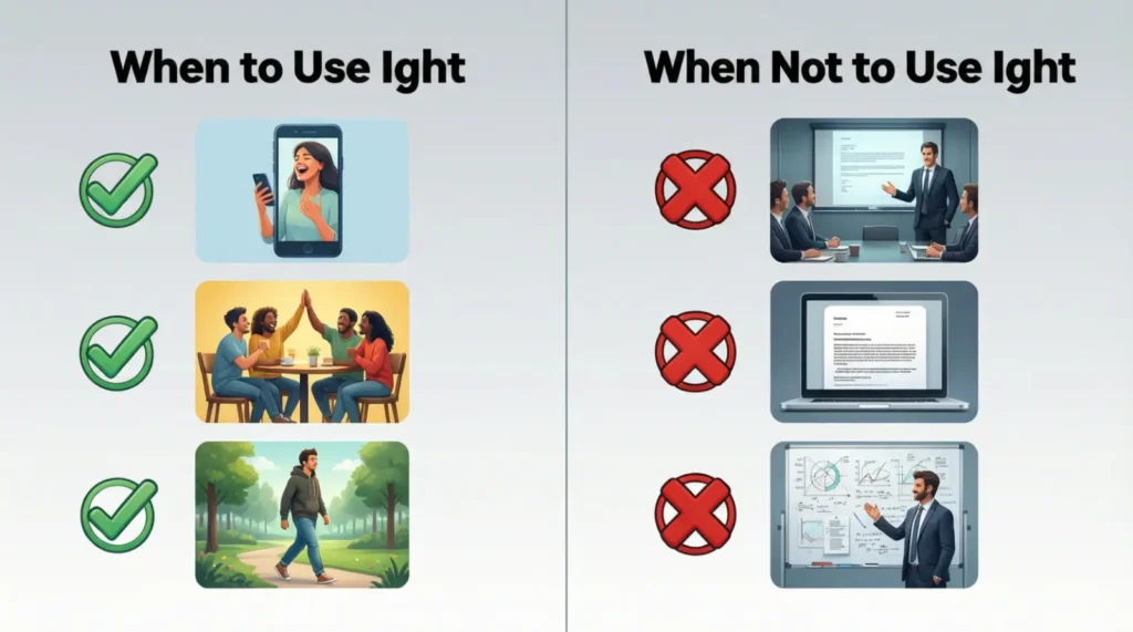 When to Use and When Not to Use Ight