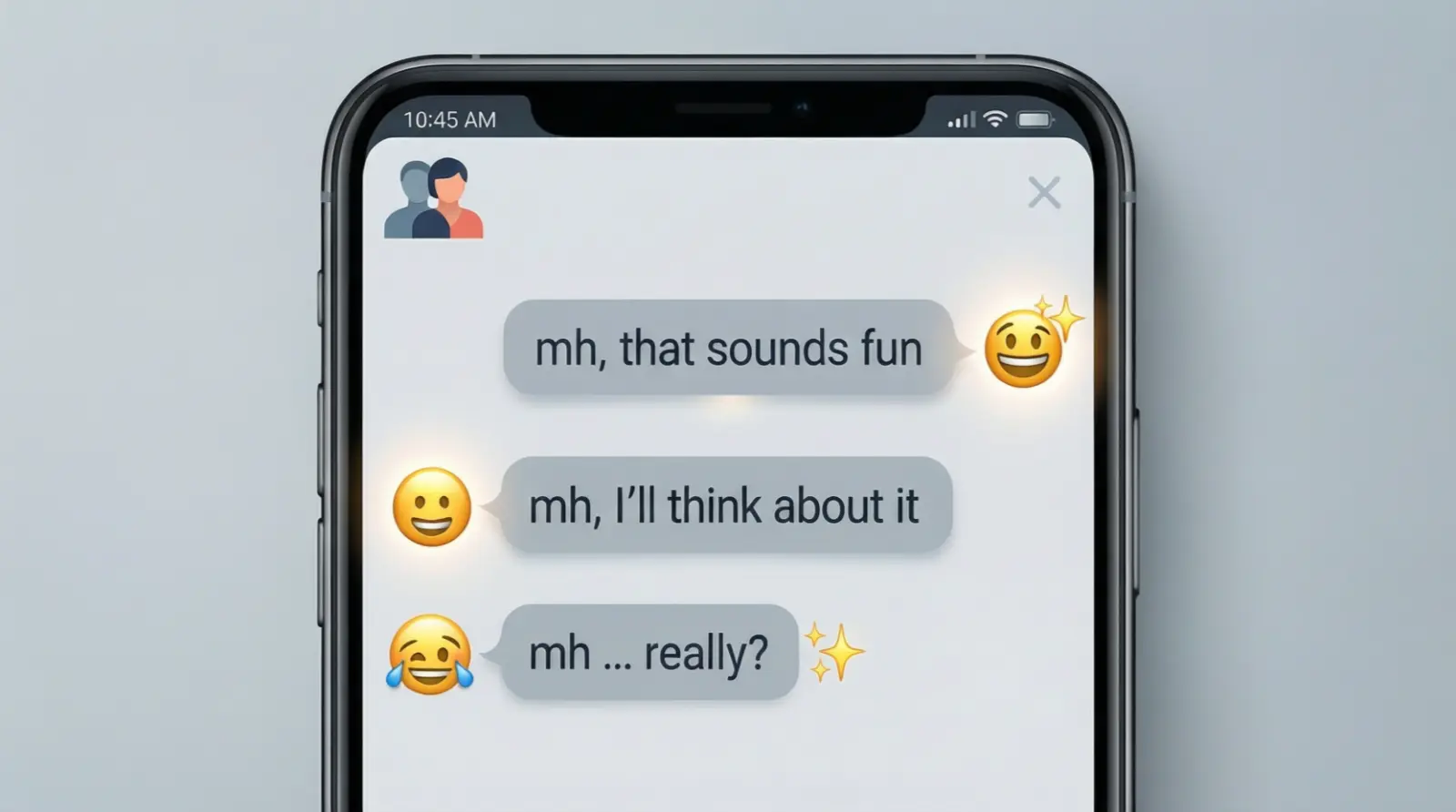 Examples of MH in Conversation