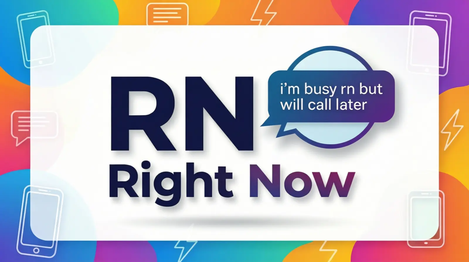 What Does RN Mean in Text?
