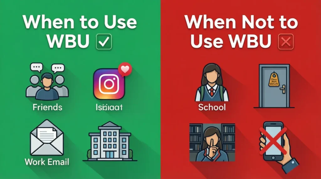 When to Use and When Not to Use WBU