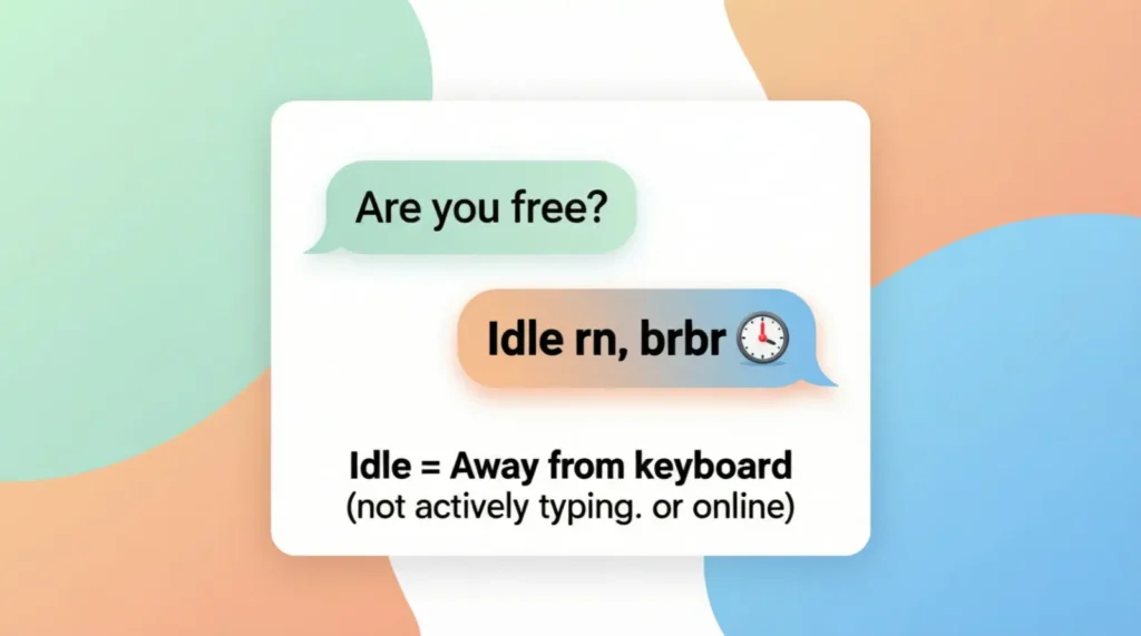 What Does Idle Mean in Text? 