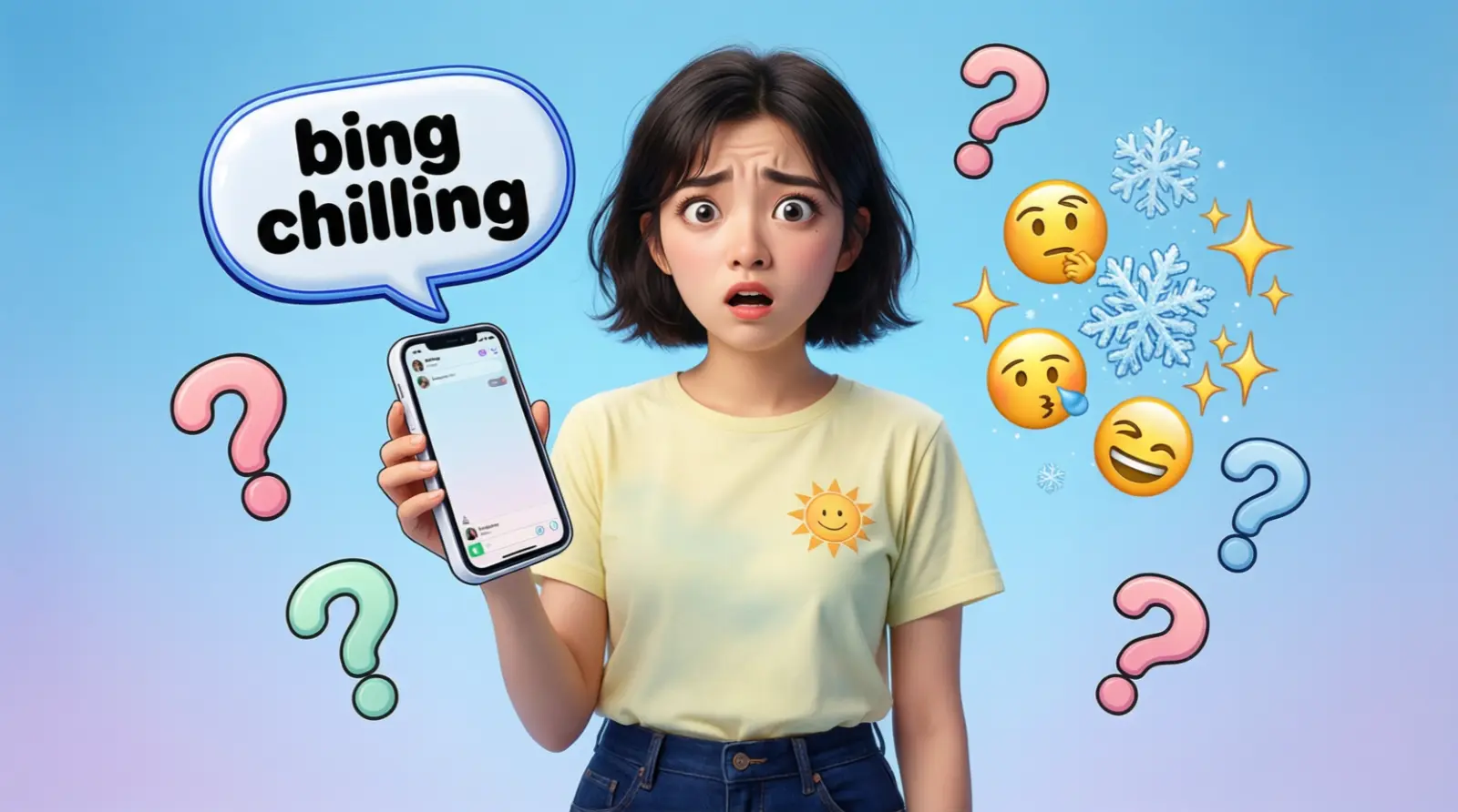 Bing Chilling Meaning in Text