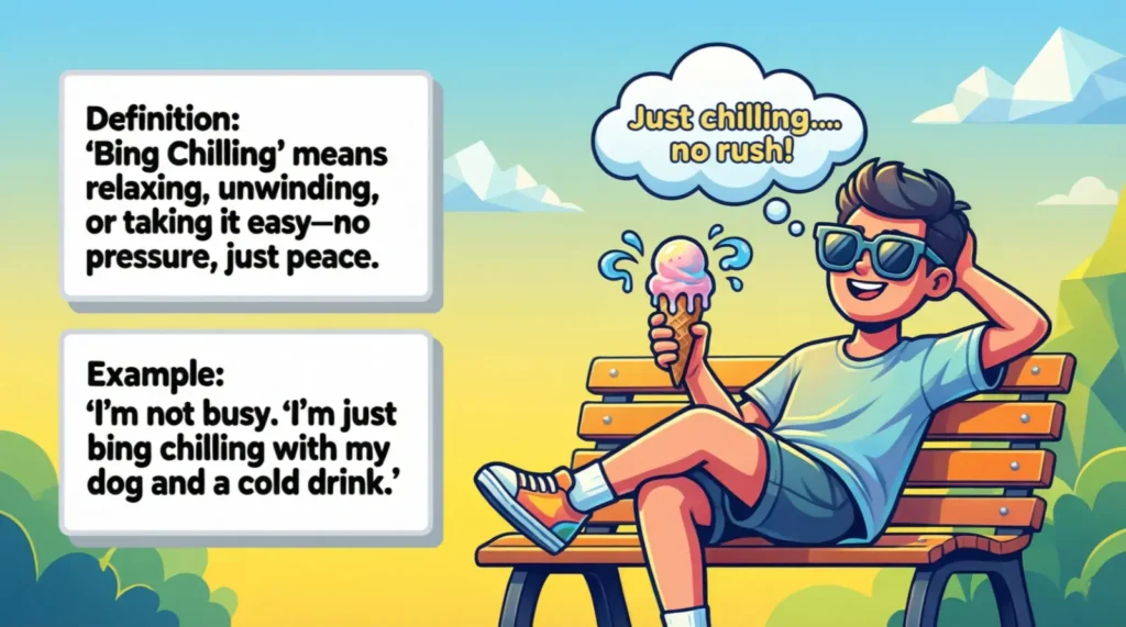 What Does Bing Chilling Mean in Text? 