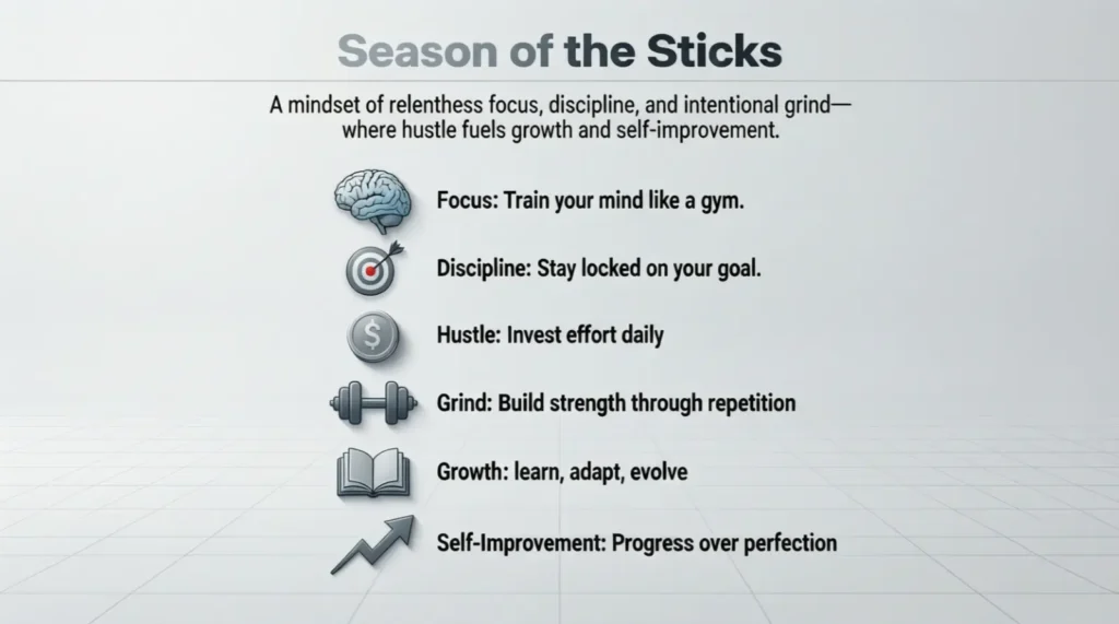 What Does Season of the Sticks Mean in Text?