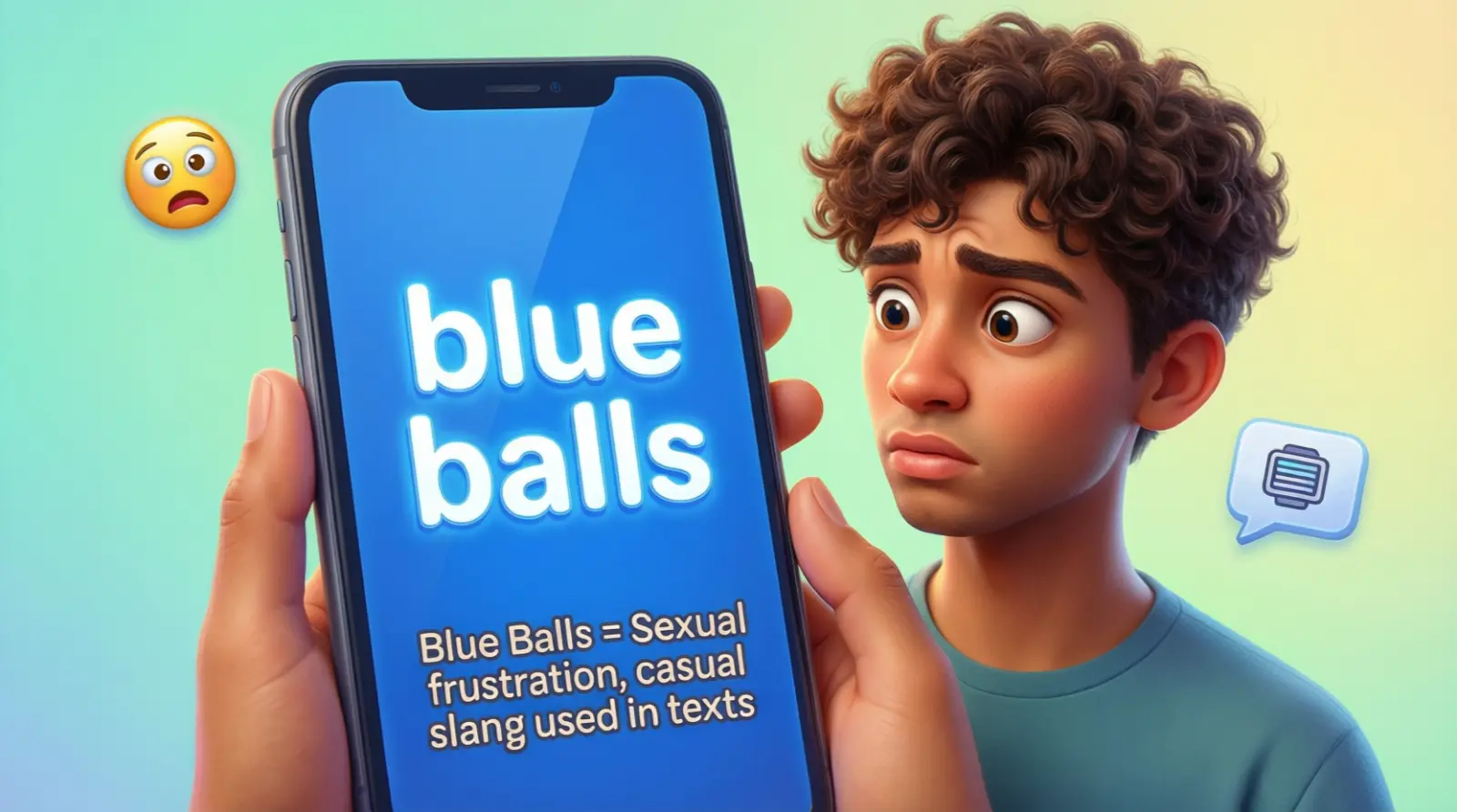 Blue Balls Meaning in Text