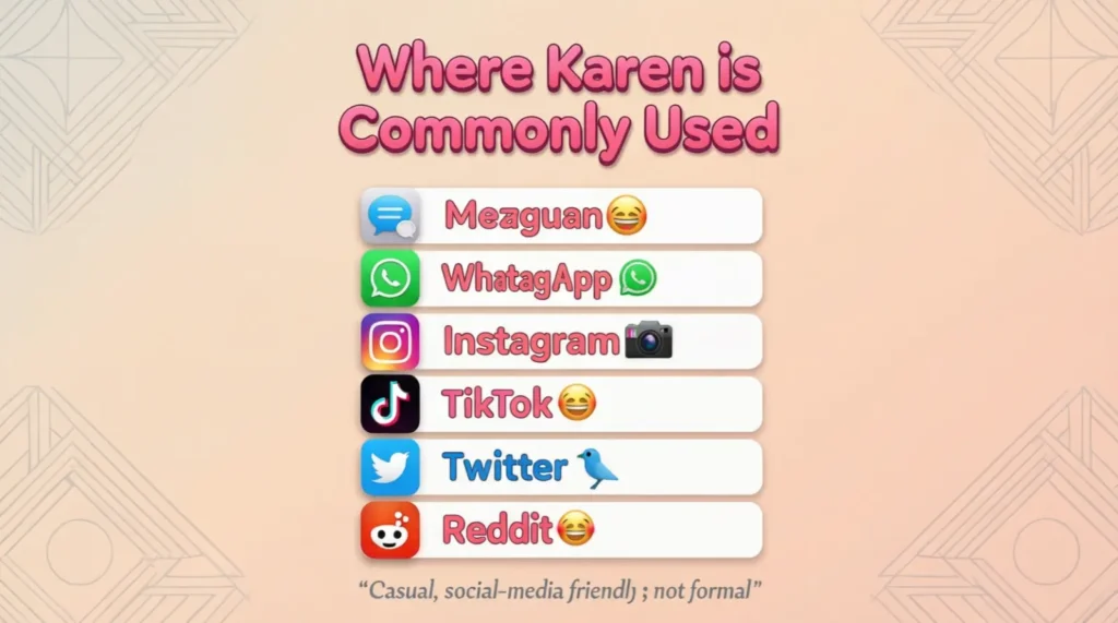 Where Is “Karen” Commonly Used?