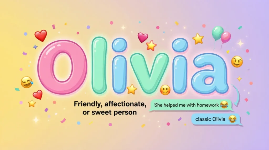 What Does Olivia Mean in Text?