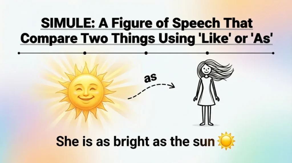 What Does Simile Mean in Text?