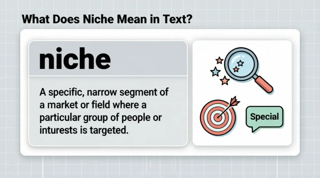 What Does Niche Mean in Text?
