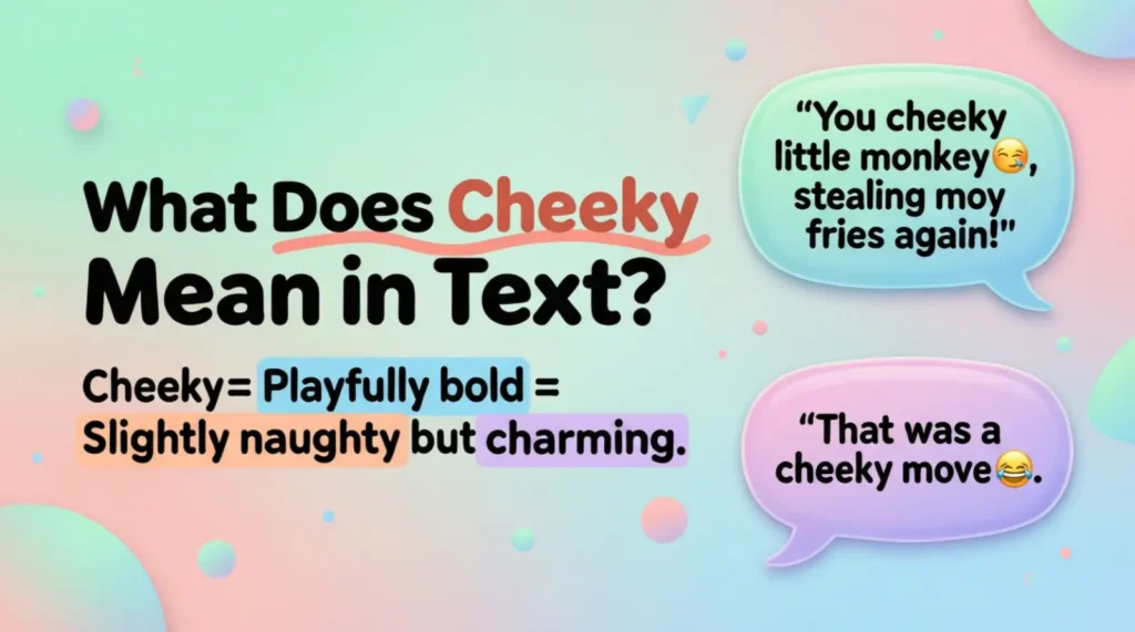 What Does Cheeky Mean in Text?