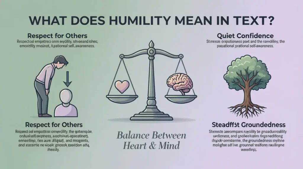 What Does Humility Mean in Text?