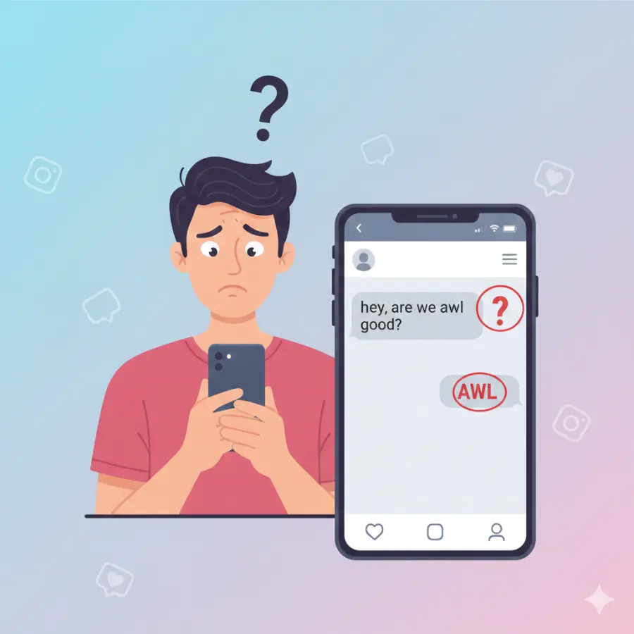 AWL Meaning in Text Instagram