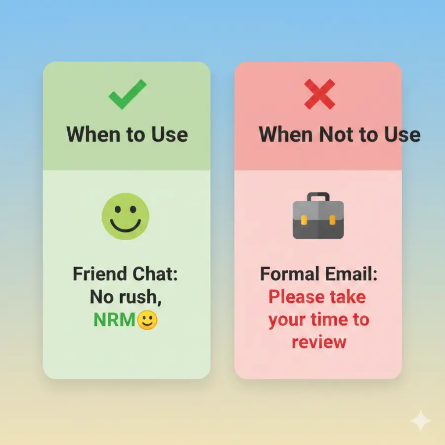 When to Use and When Not to Use NRM