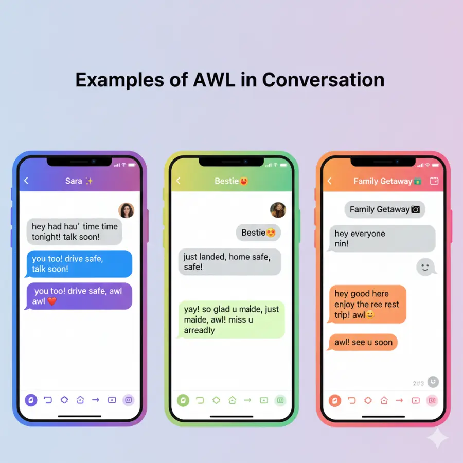 Examples of AWL in Conversation