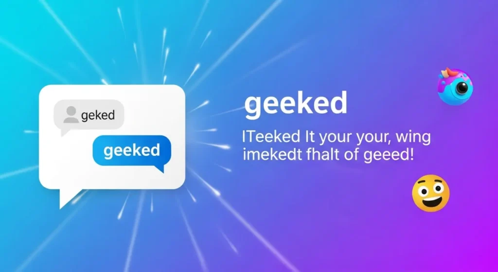 What Does Geeked Mean in Text?