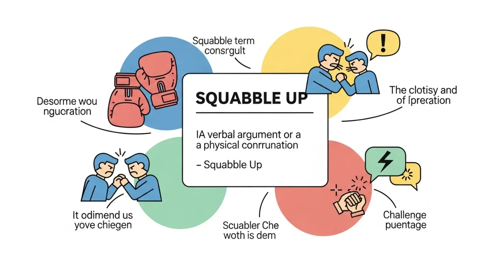 What Does Squabble Up Mean in Text?