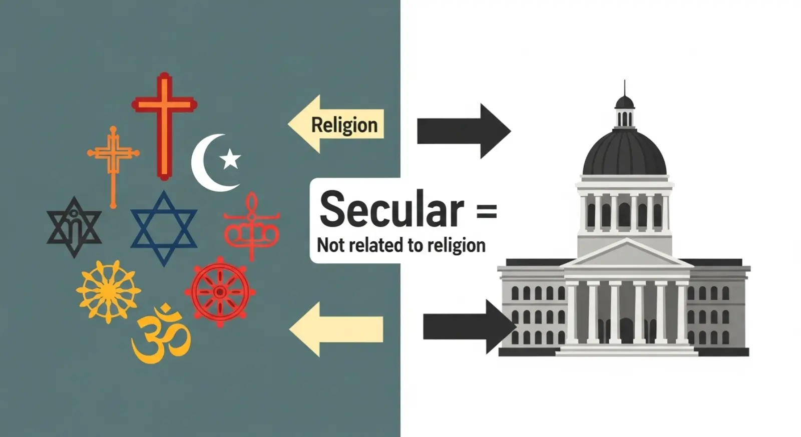 What Does Secular Mean in Text?