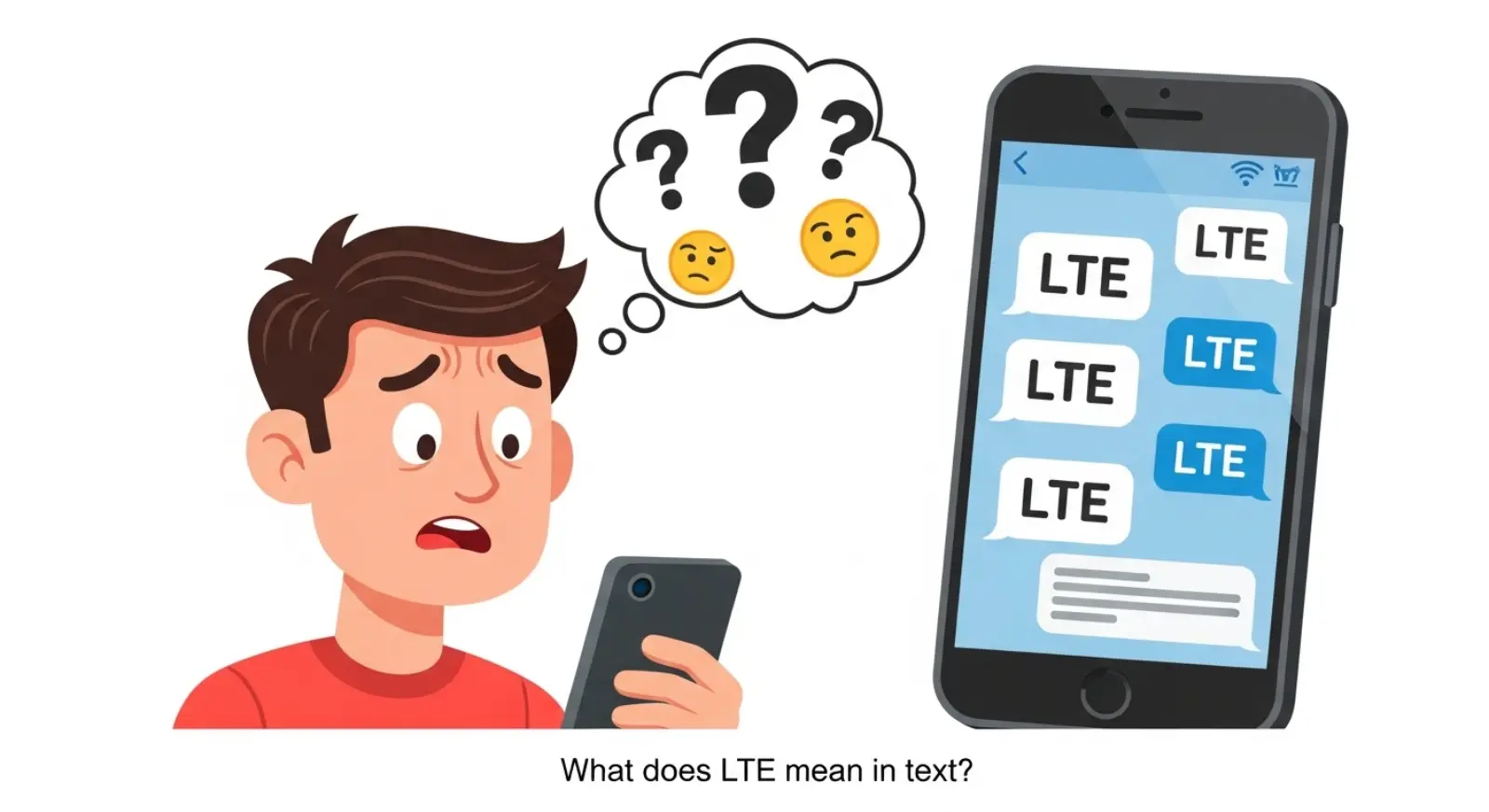 LTE Meaning in Text