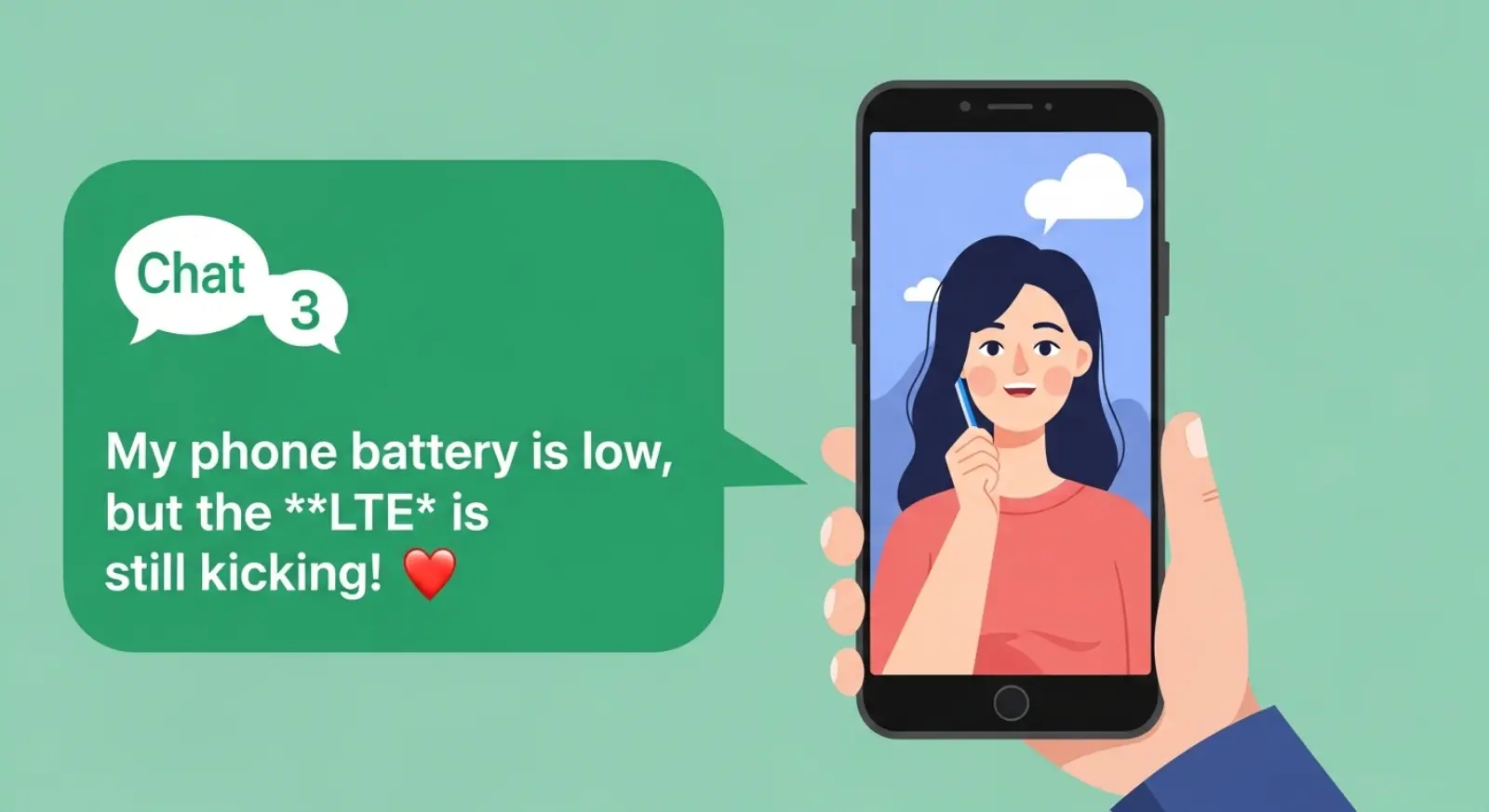 Examples of LTE in Conversation