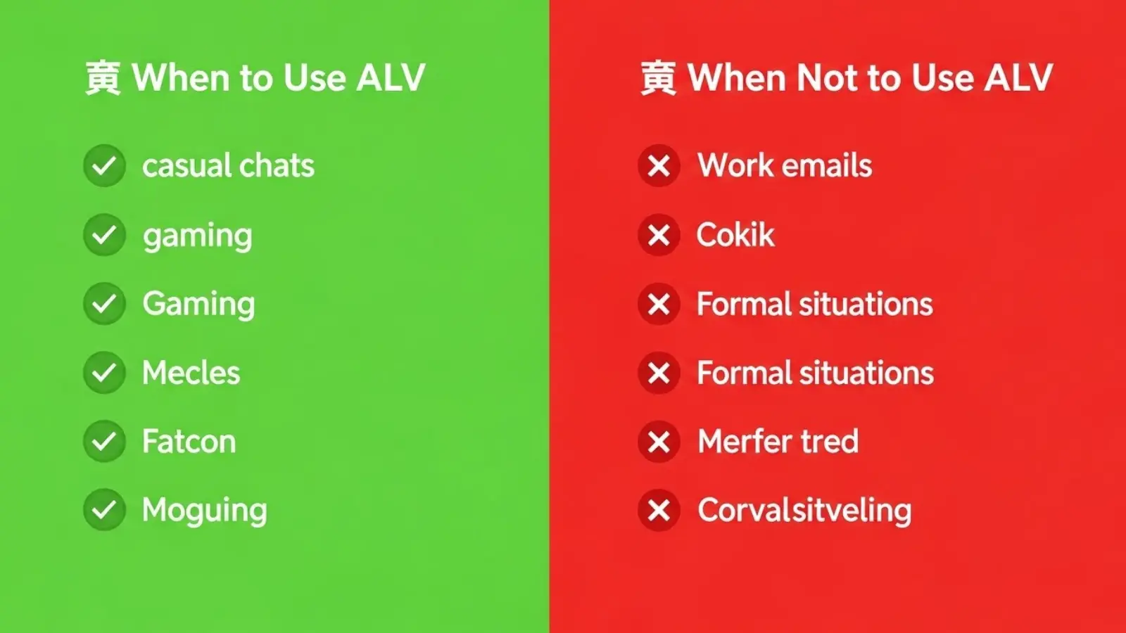 When to Use and When Not to Use ALV