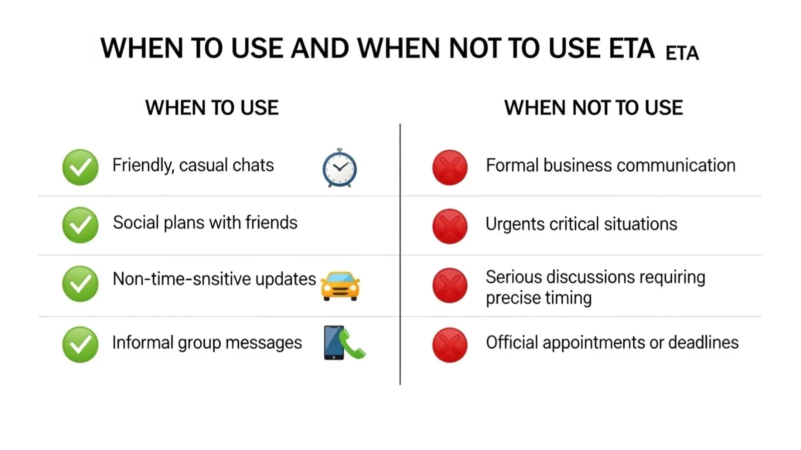 When to Use and When Not to Use ETA