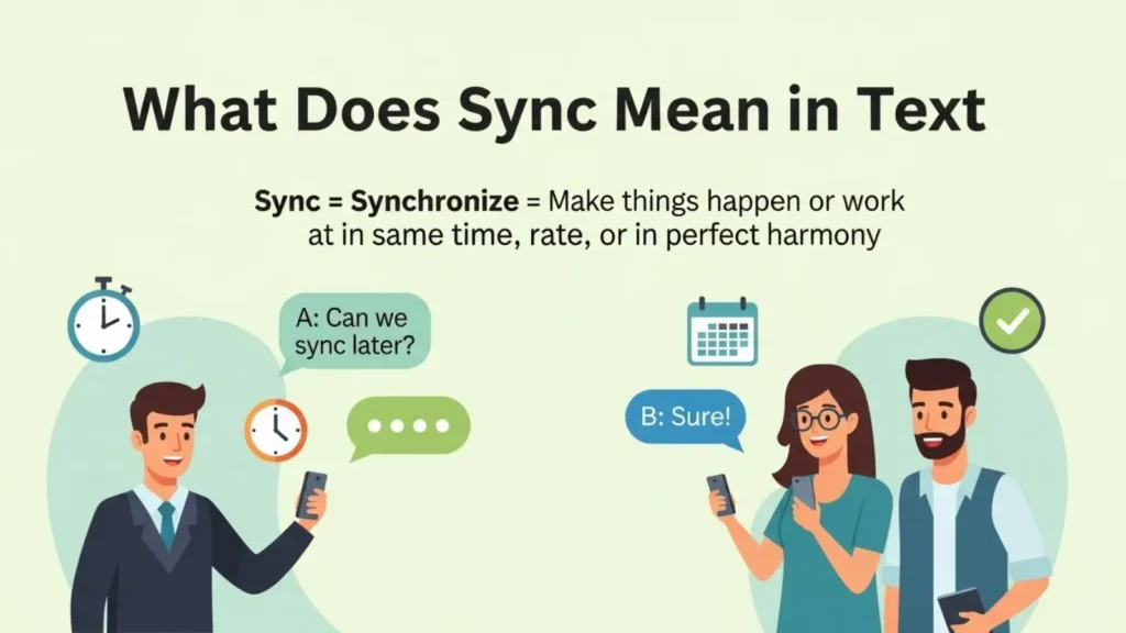 What Does Sync Mean in Text?