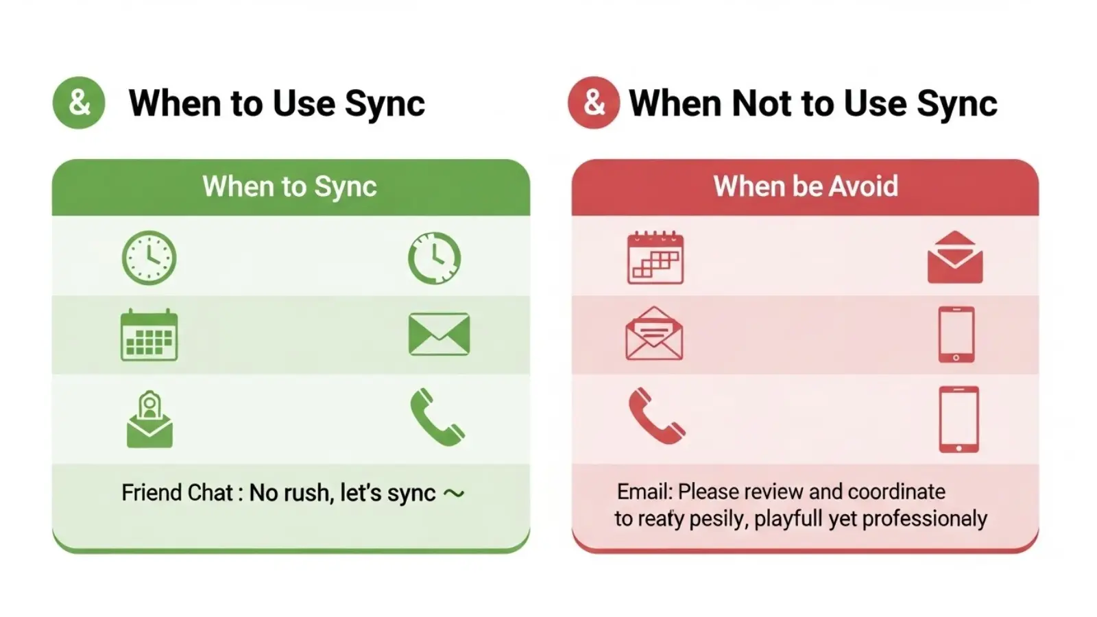 When to Use and When Not to Use Sync