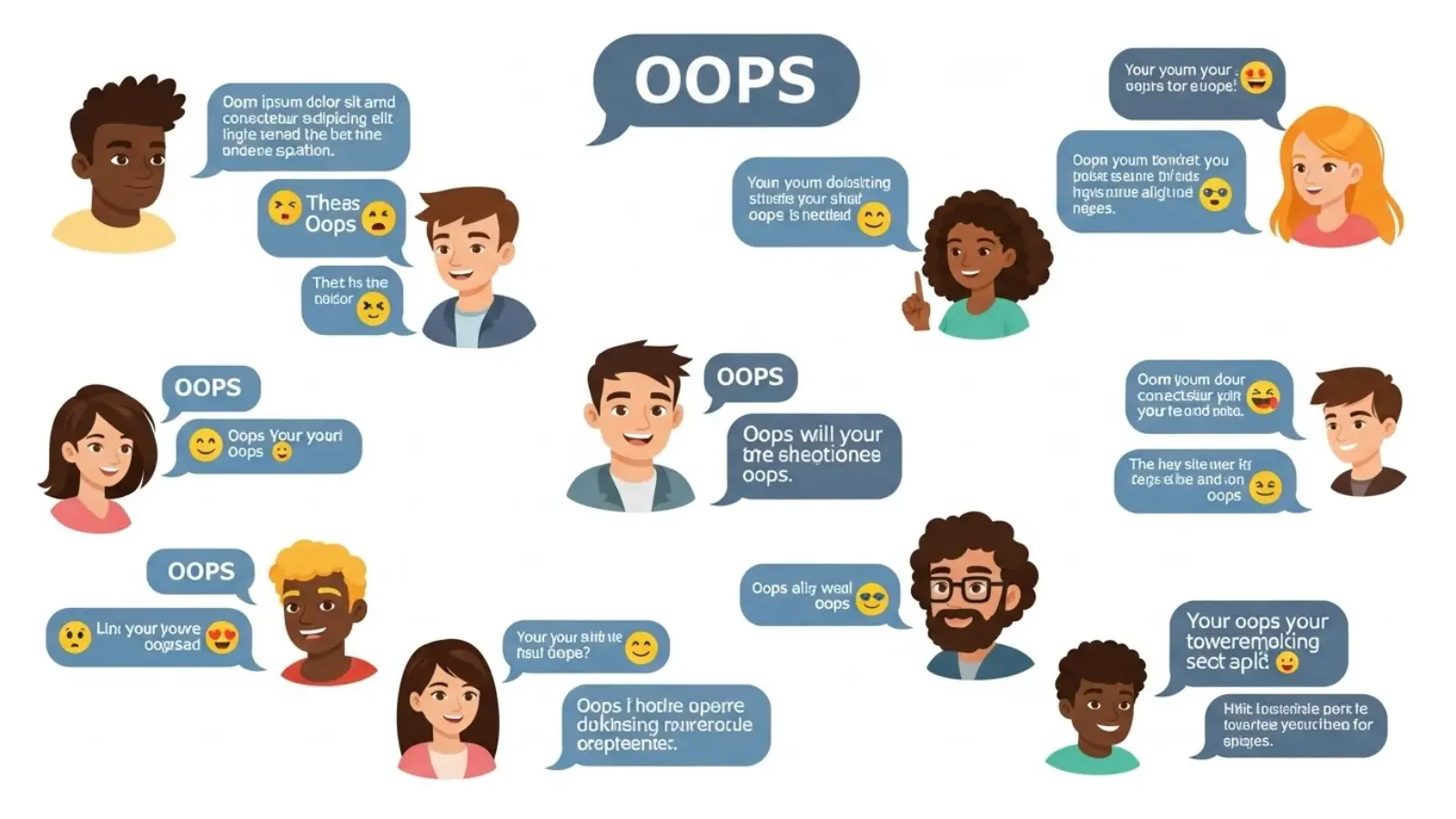 Examples of Oops in Conversation 
