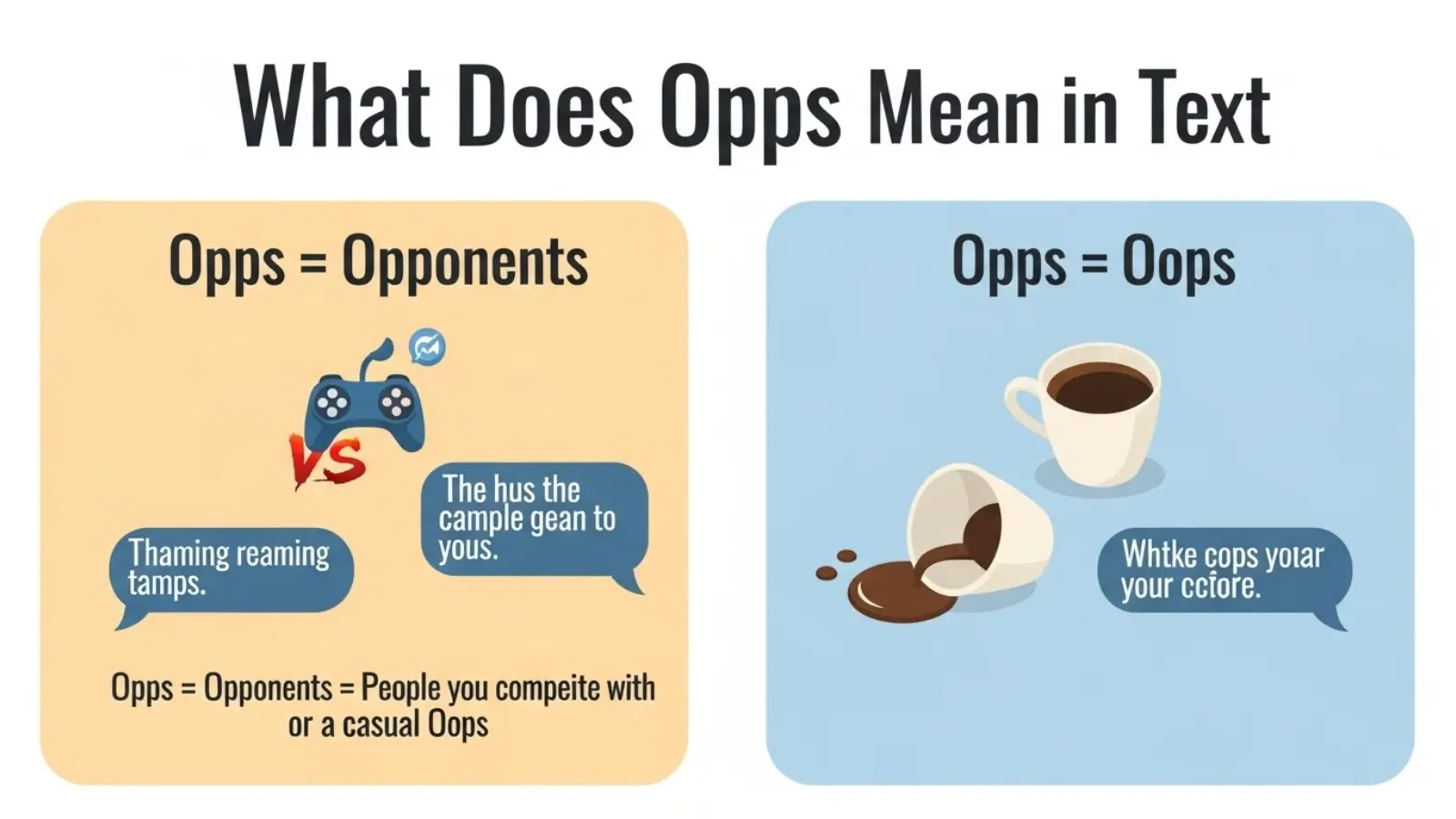 What Does Opps Mean in Text? 