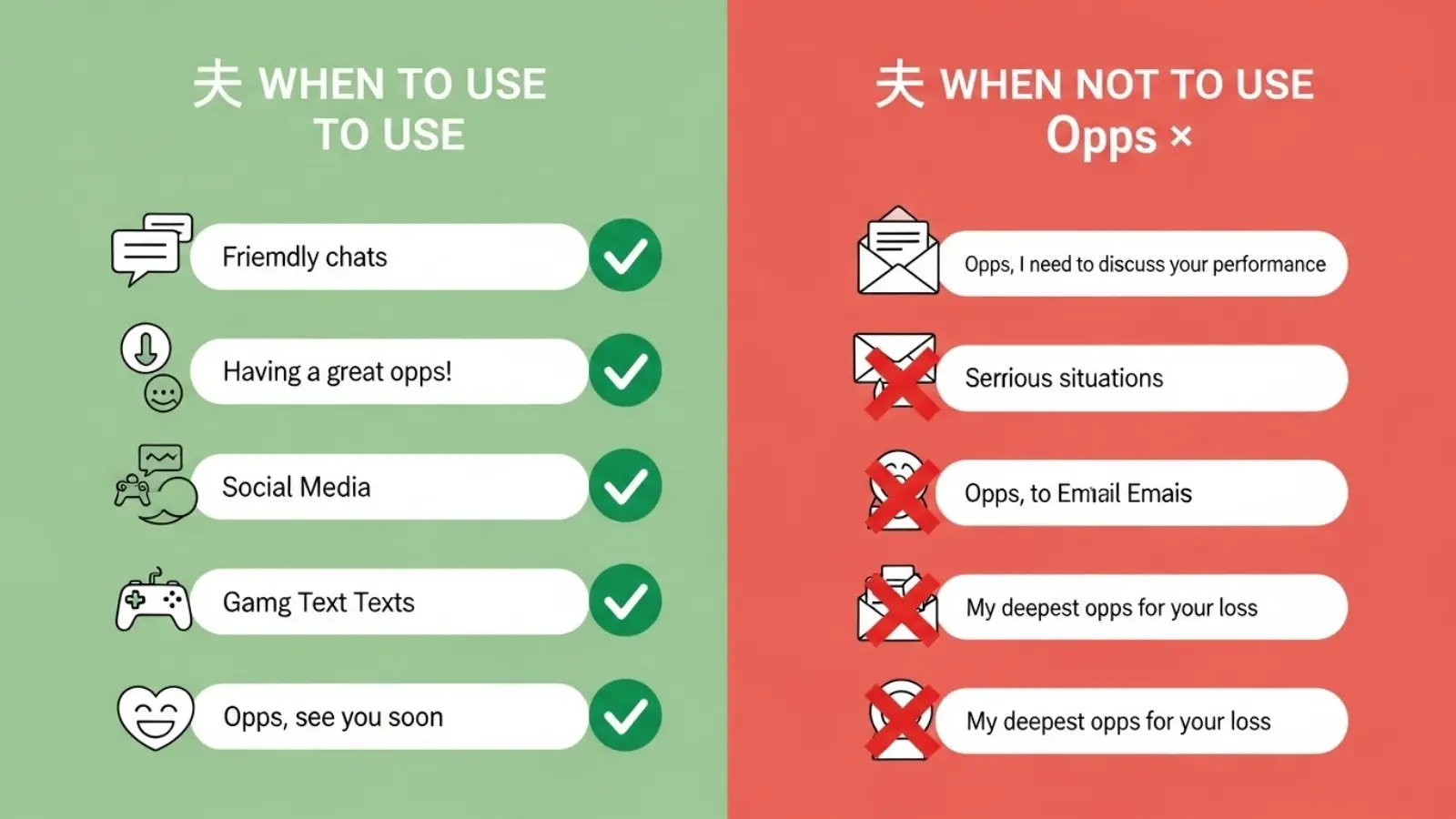 When to Use and When Not to Use Opps