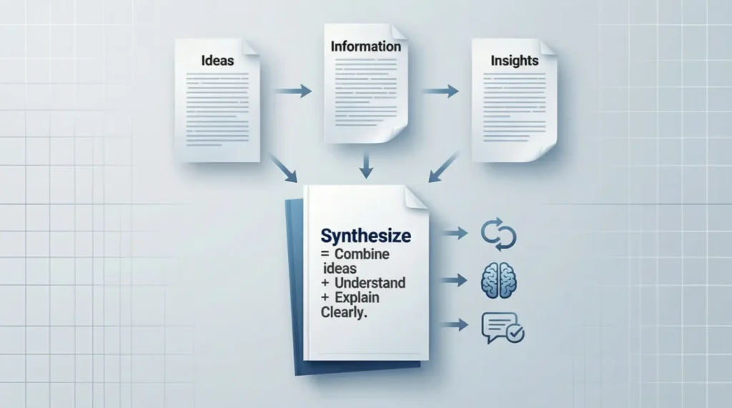 What Does Synthesize Mean in Text?