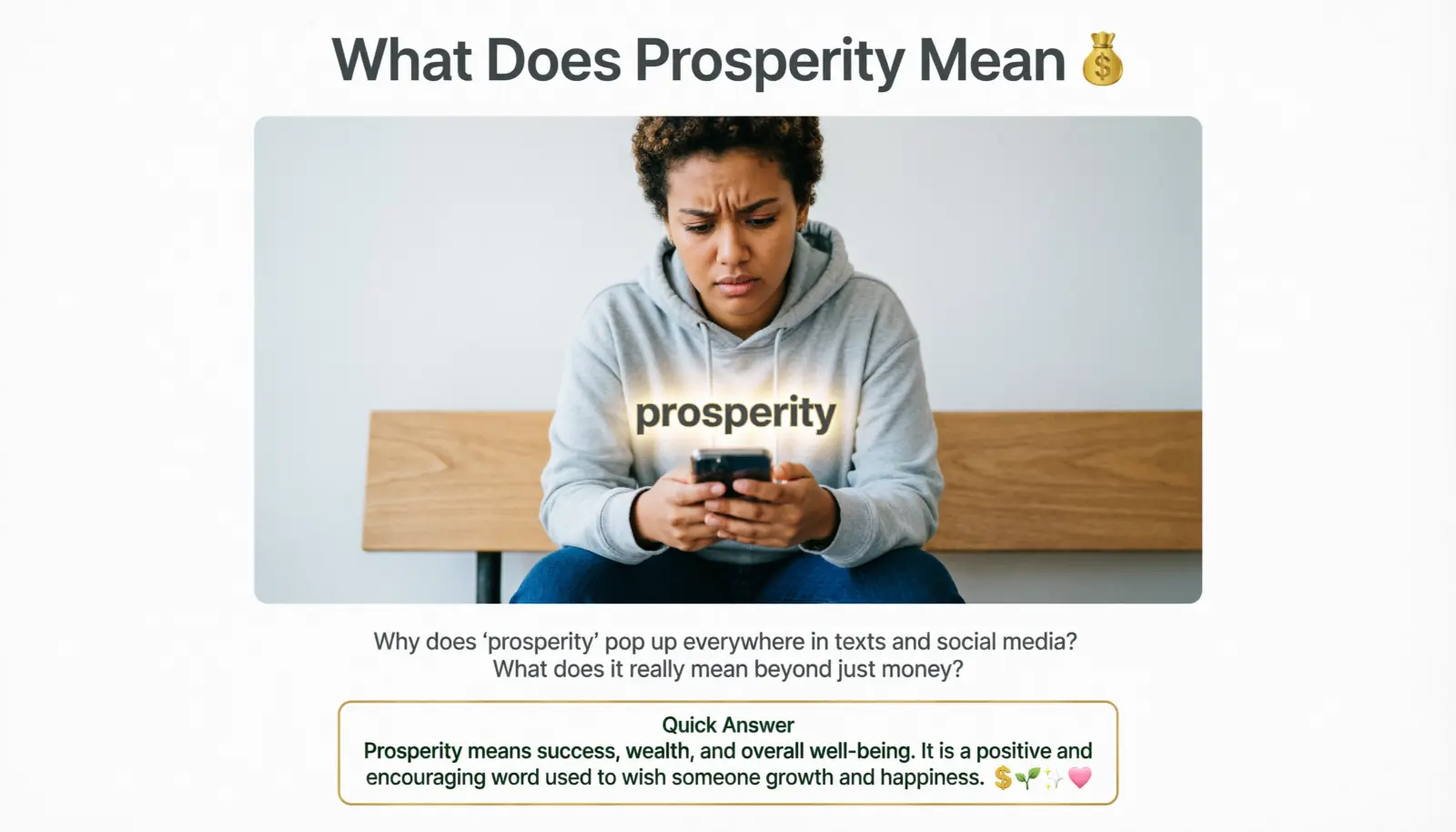 Prosperity Mean in Text