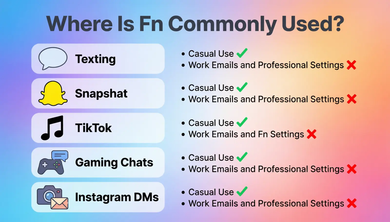 Where Is Fn Commonly Used?