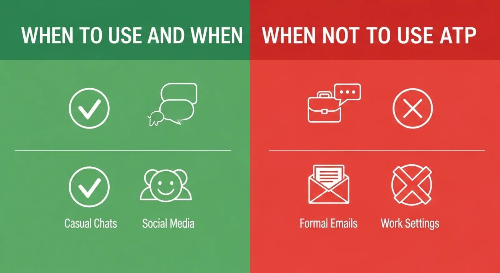 When to Use and When Not to Use Atp