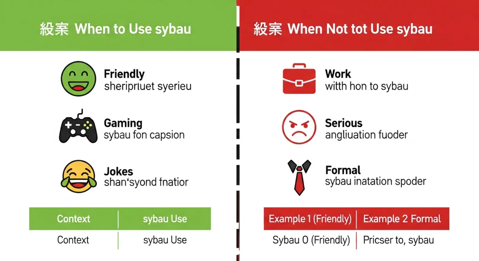When to Use and When Not to Use sybau
